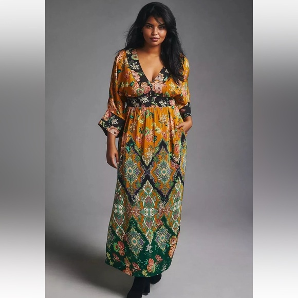 Anthropologie Floral Maxi Dress - Multicolor - Picture 7 of 12